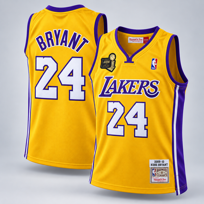 Kobe Bryant #24 Los Angeles Lakers 2009-10 Finals Swingman Basketball Jersey – All Stitched