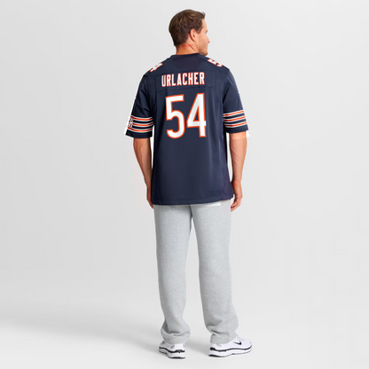 Men's Chicago Bears Brian Urlacher Navy Game Retired Player Jersey