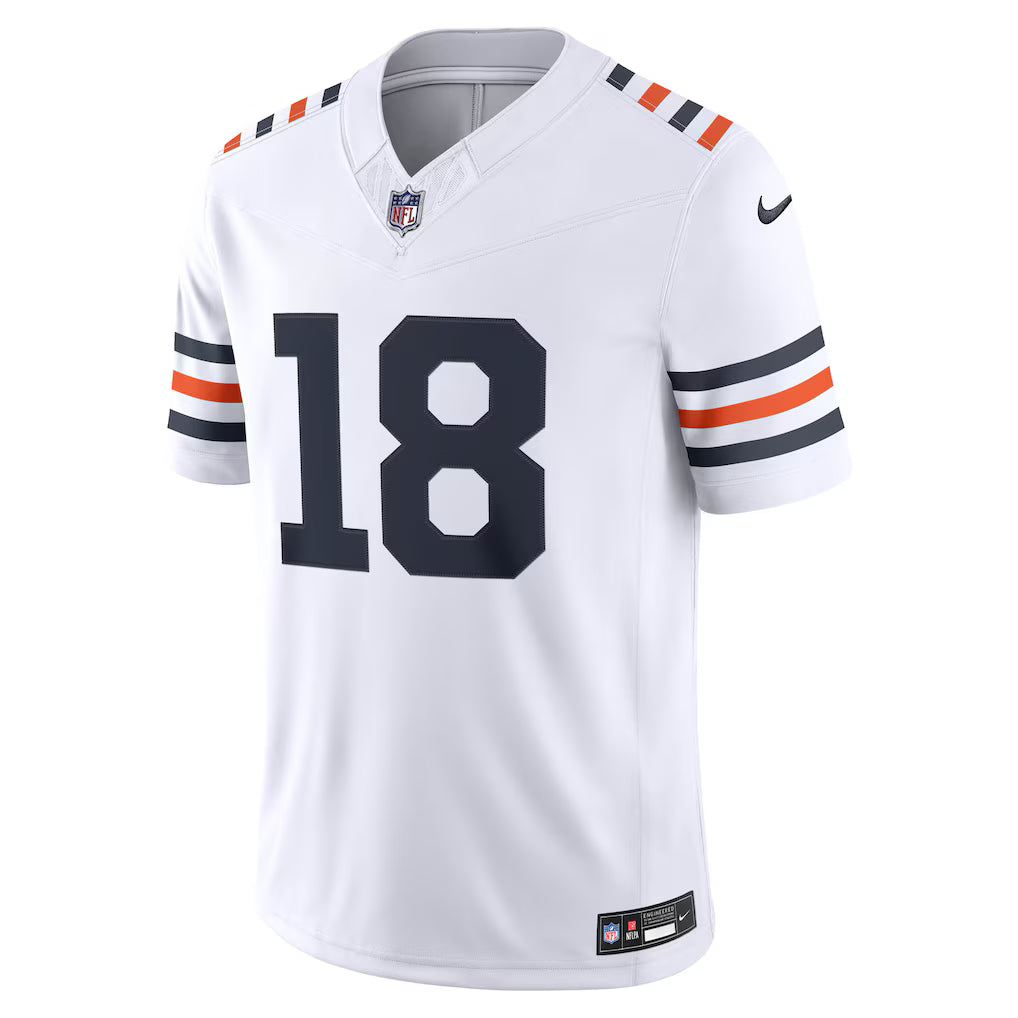 Men's Caleb Williams White Chicago Bears Alternate Vapor F.U.S.E. Stitched Limited Jersey