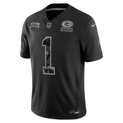 Men's Micah Parsons Green Bay Packers 2026 Salute to Service Stitched Limited Jersey - Black