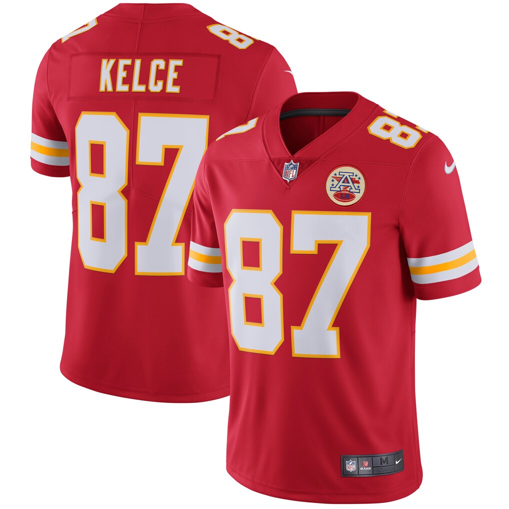 Kansas City Chiefs Travis Kelce Red Limited Player Jersey - Men's